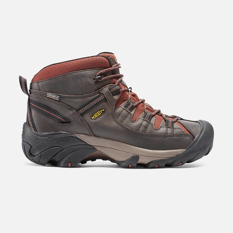 Keen Targhee II Mid Waterproof Wanderstiefel Herren DE-06153 Raven/Tortoise Shell - Keen Herrenschuh